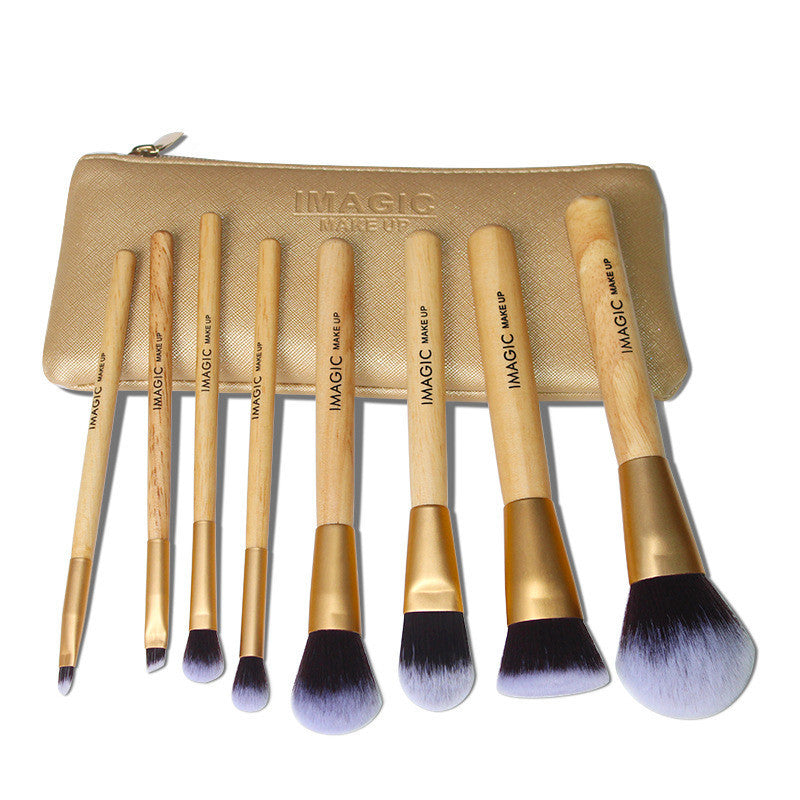 8-Piece Professional Makeup Brush Set – Soft Fiber, Multi-Purpose Cosmetic Brushes