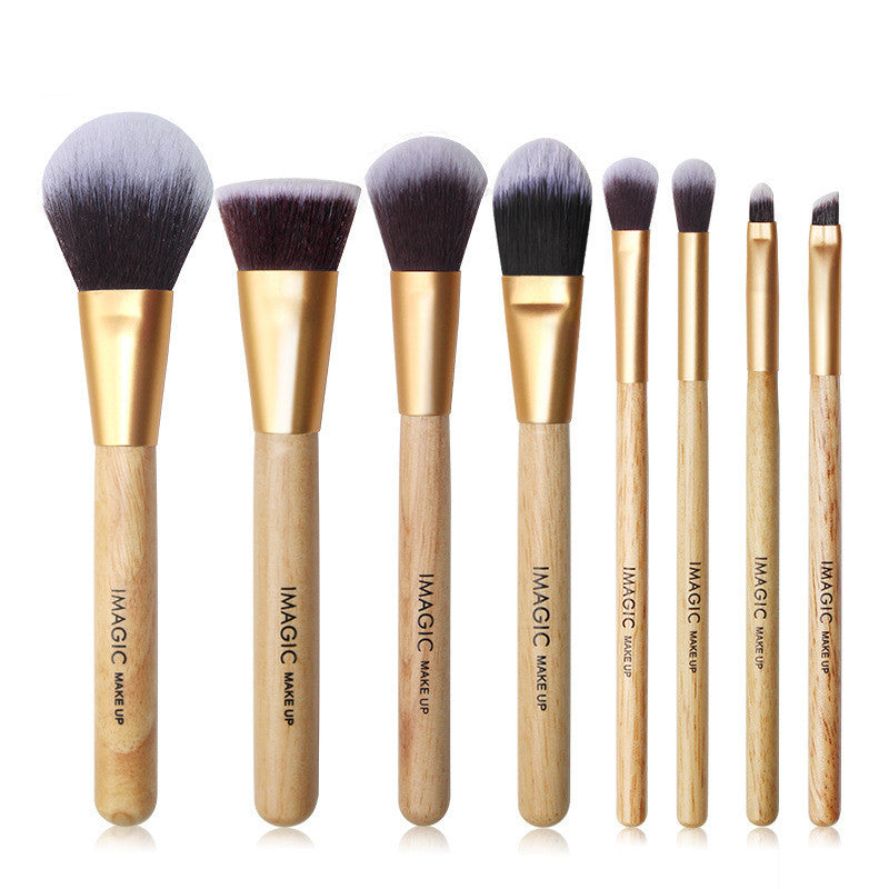 8-Piece Professional Makeup Brush Set – Soft Fiber, Multi-Purpose Cosmetic Brushes