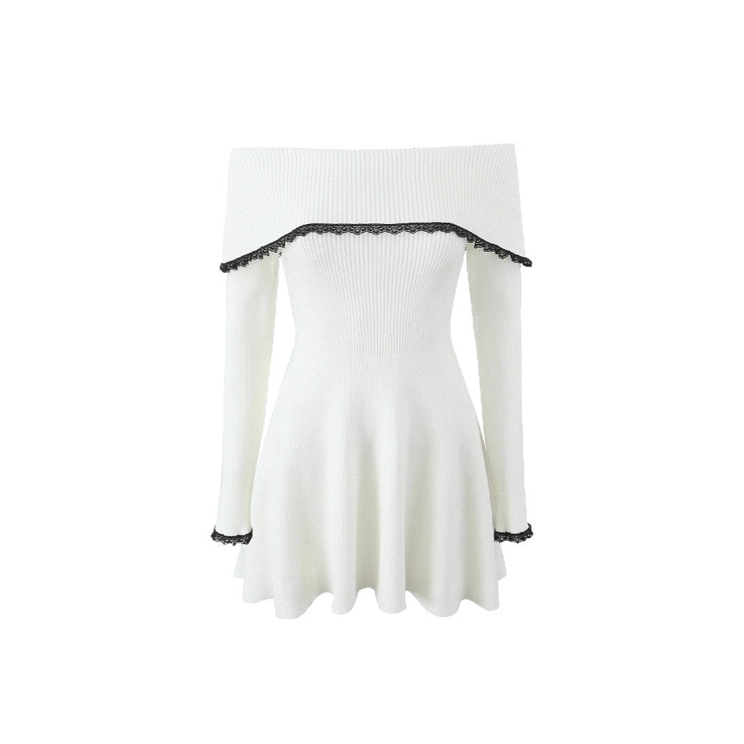 High Waist Spliced Mini Dress – Street Fashion Style for Women