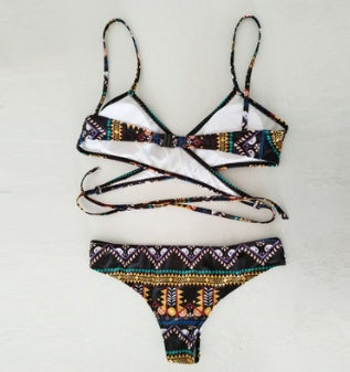 Women’s Sexy Durable Bikini Set – High Elastic Nylon Swimwear with Chest Pad