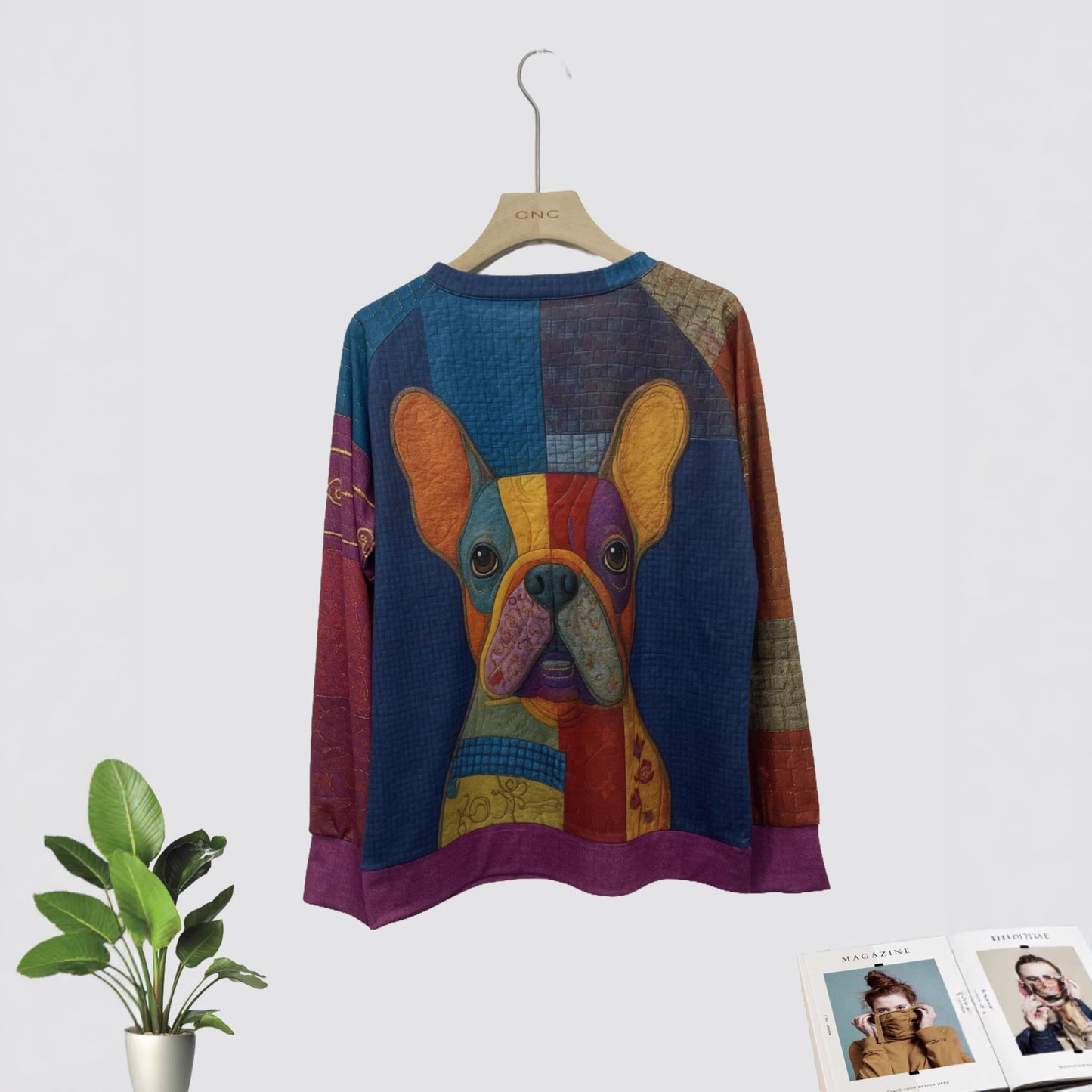 Christmas Casual Pullover Polyester Long Sleeve Sweater