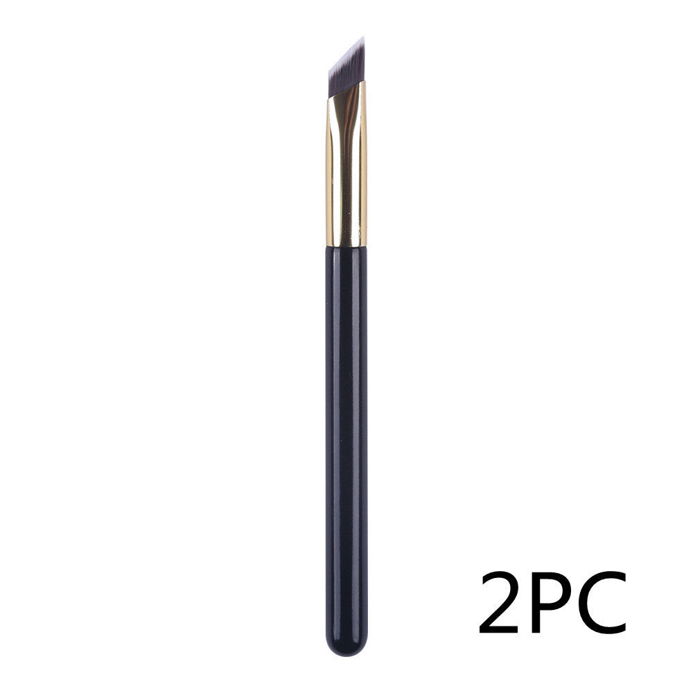 Professional Nylon Makeup Brush – Long Handle with Travel Bag