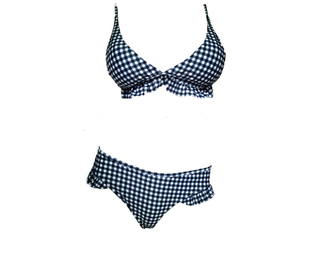 Women’s Lattice Swimwear – Sexy One-Piece with Chest Pad