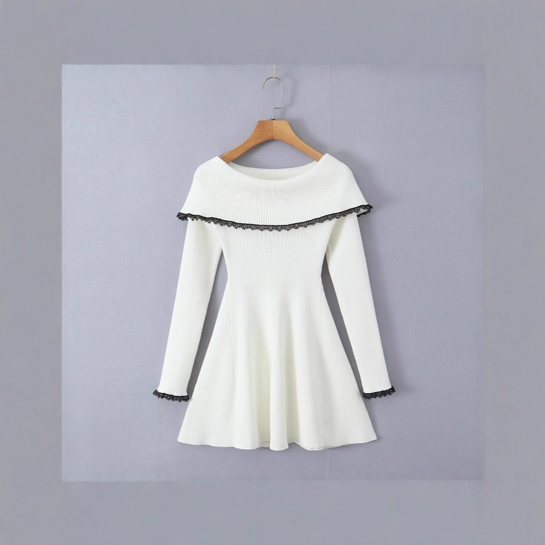 High Waist Spliced Mini Dress – Street Fashion Style for Women