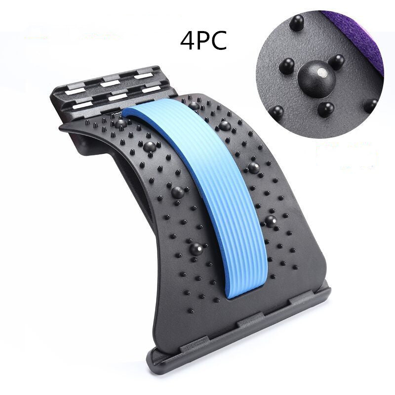 Magnetic Back Stretcher & Lumbar Massager Adjustable Spine Support Pain Relief Device