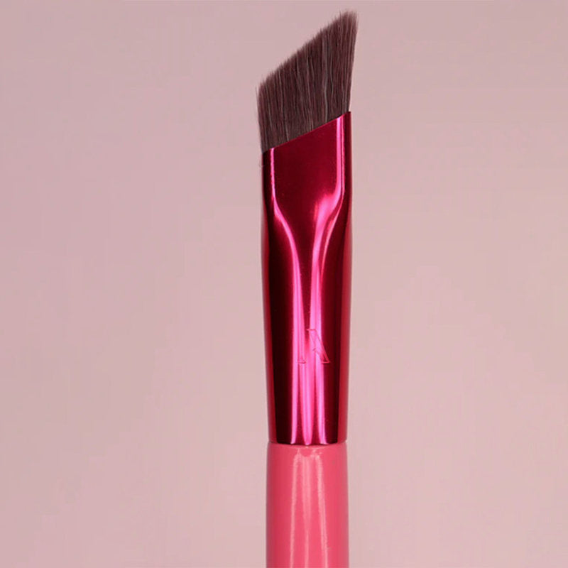Professional Nylon Makeup Brush – Long Handle with Travel Bag