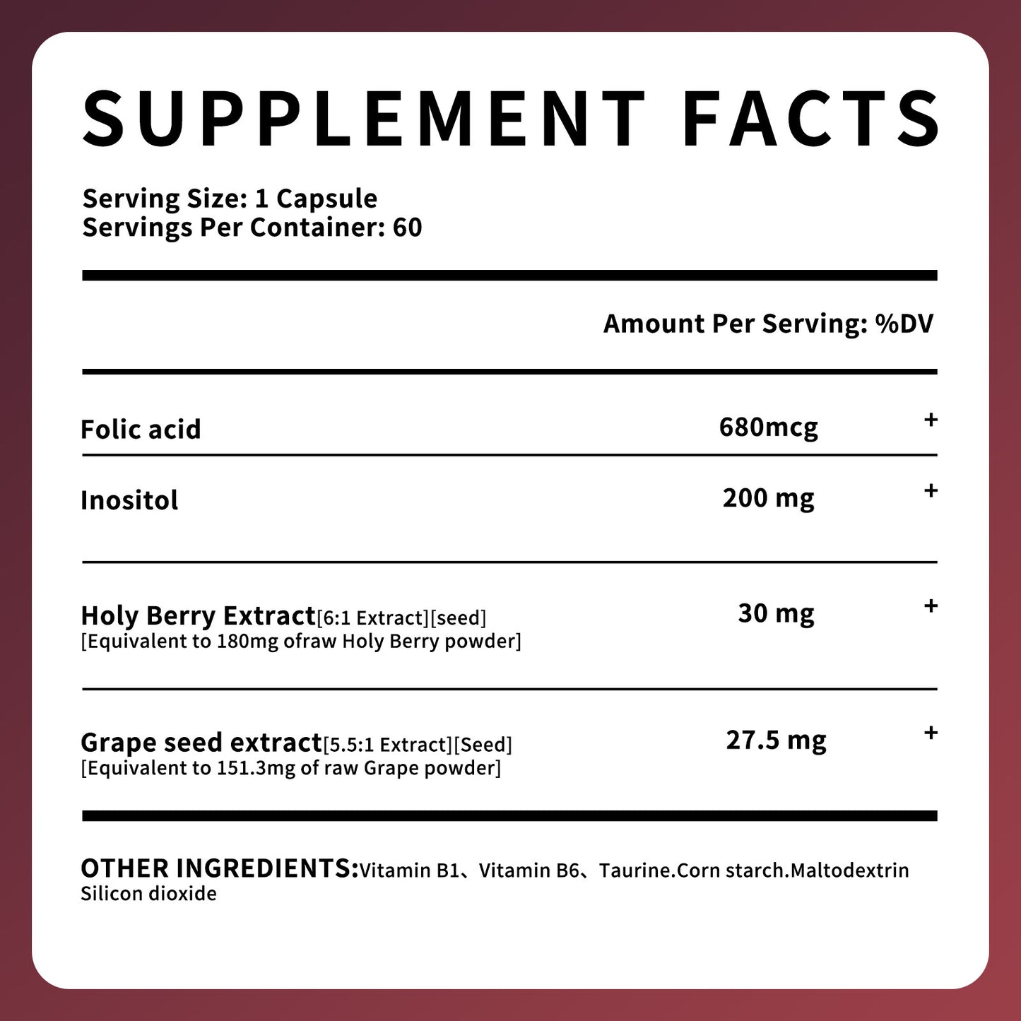 Women’s Maintenance Vitamin Capsules – 500mg × 60 Capsules
