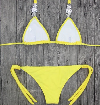 Women’s Sexy Solid Color Bikini – European & American Swimwear