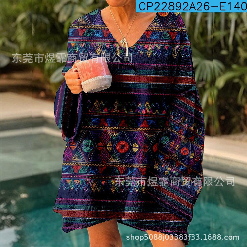 Women’s 3D Art Retro Pullover Sweater Hollow Striped Knit, Loose Fit