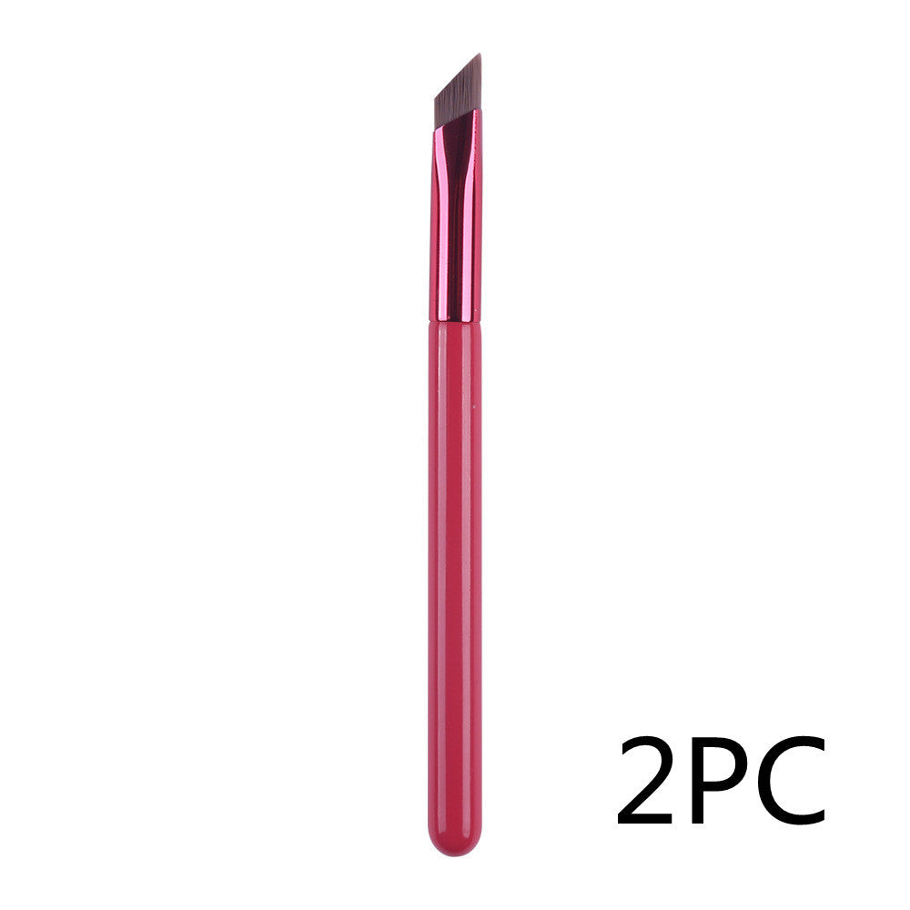 Professional Nylon Makeup Brush – Long Handle with Travel Bag