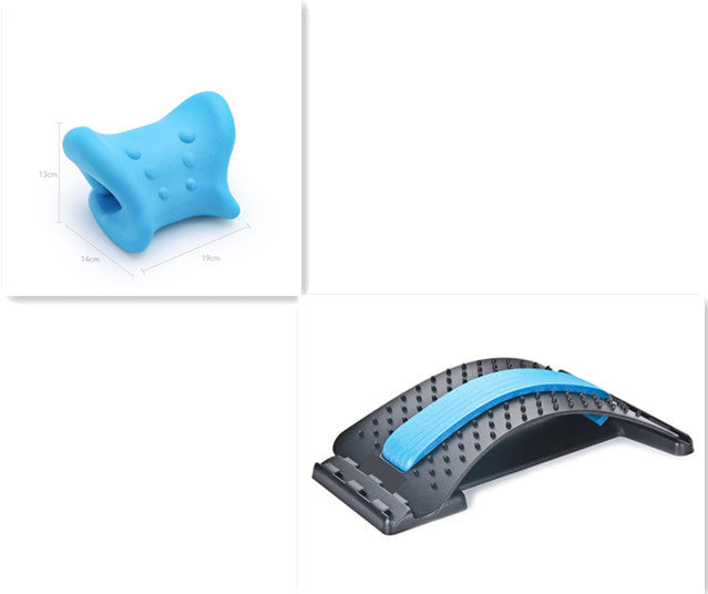 Magnetic Back Stretcher & Lumbar Massager Adjustable Spine Support Pain Relief Device