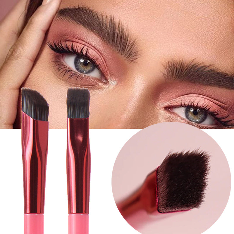 Professional Nylon Makeup Brush – Long Handle with Travel Bag