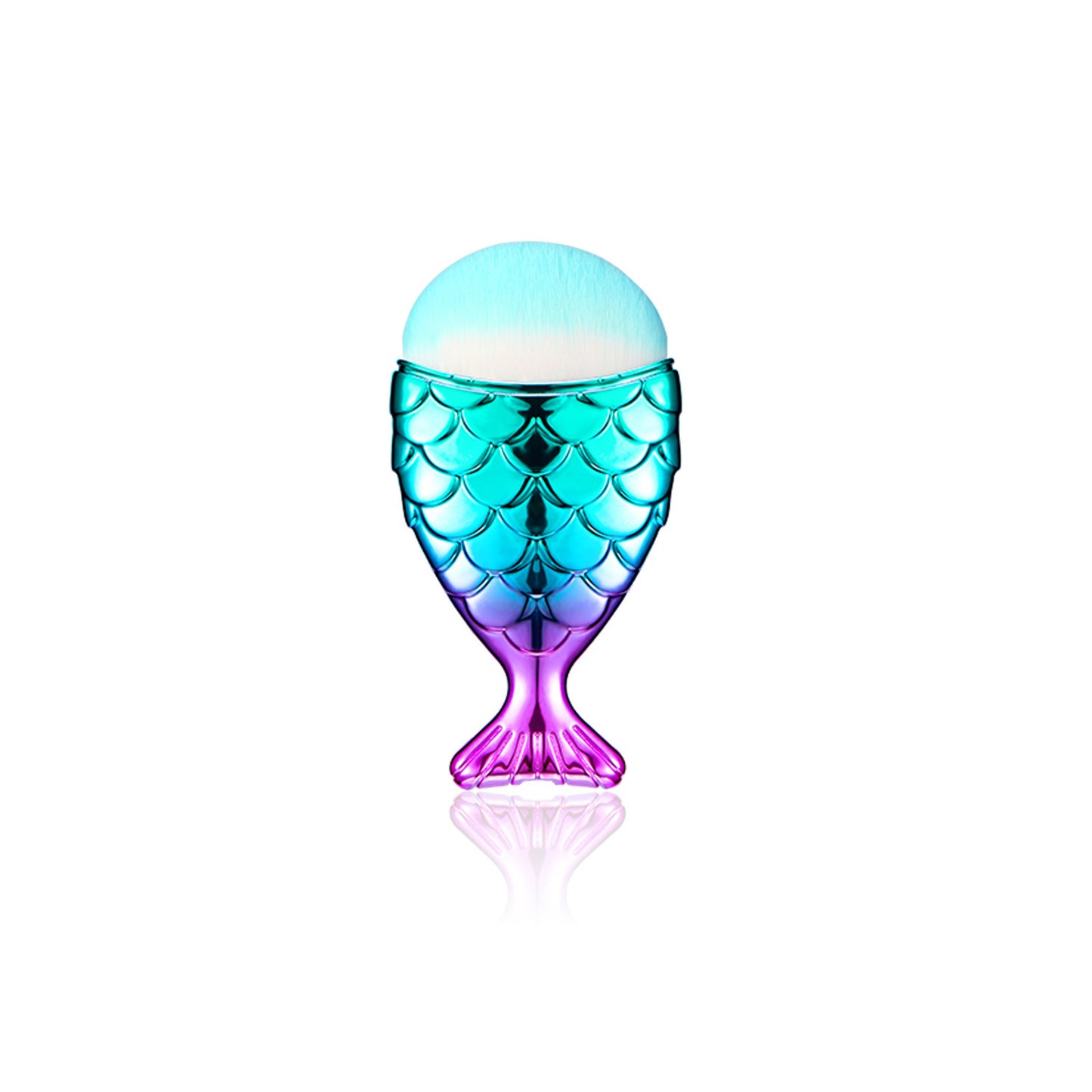 Mermaid Shaped Makeup Brush Set – 11pcs Cosmetic Brushes Kit