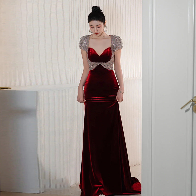 Women’s Fashion Minimalist Solid Color Dress – Polyester, Picture Color