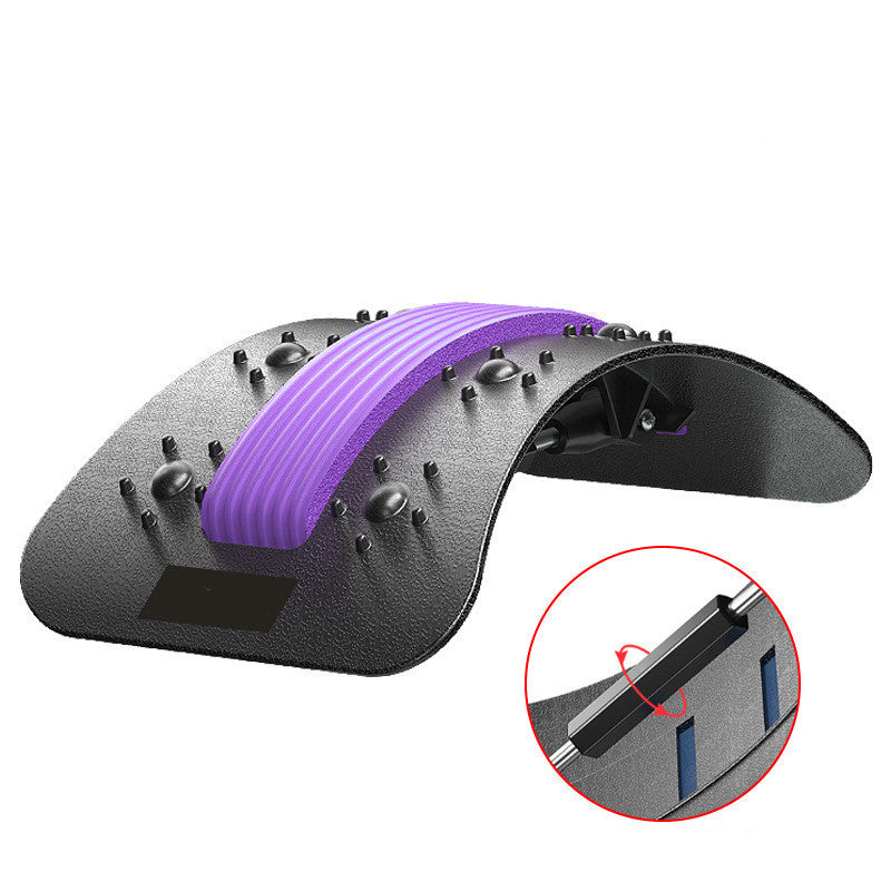 Magnetic Back Stretcher & Lumbar Massager Adjustable Spine Support Pain Relief Device