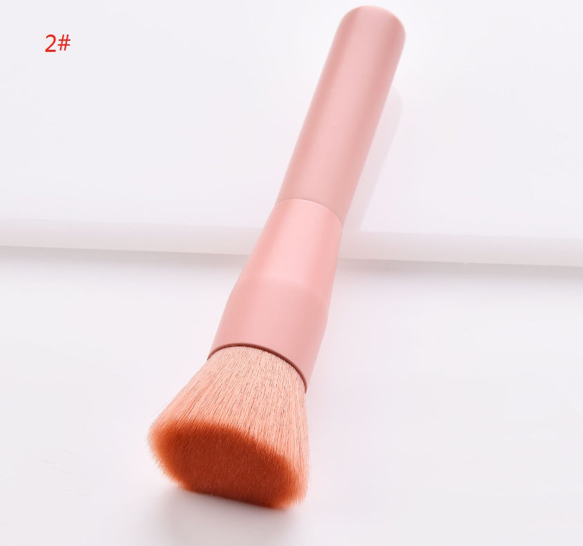 10-Piece Professional Makeup Brush Set High-End Wooden Handle & Nylon Bristles