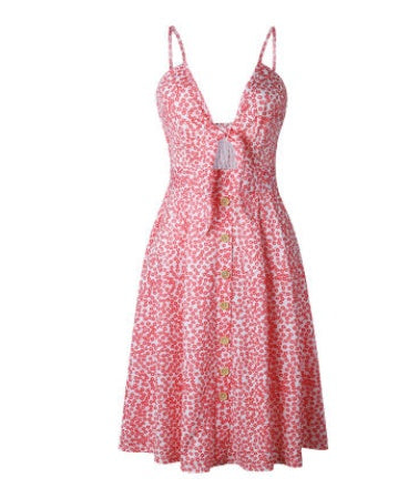 A-Line Cotton Blend Short Skirt Dress – Mid Waist Casual Style