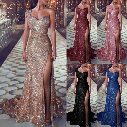 Elegant sleeveless A-line maxi dress with chest wrap design, solid color options, and spliced details. Perfect for formal events, evening occasions, and urban chic looks