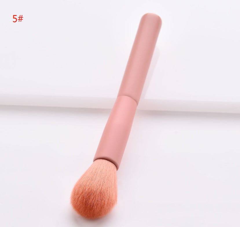 10-Piece Professional Makeup Brush Set High-End Wooden Handle & Nylon Bristles