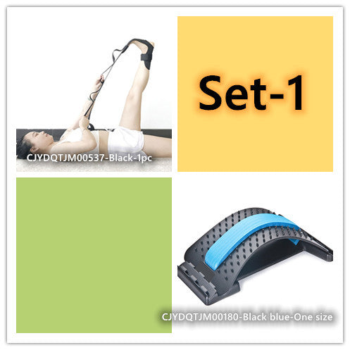 Magnetic Back Stretcher & Lumbar Massager Adjustable Spine Support Pain Relief Device