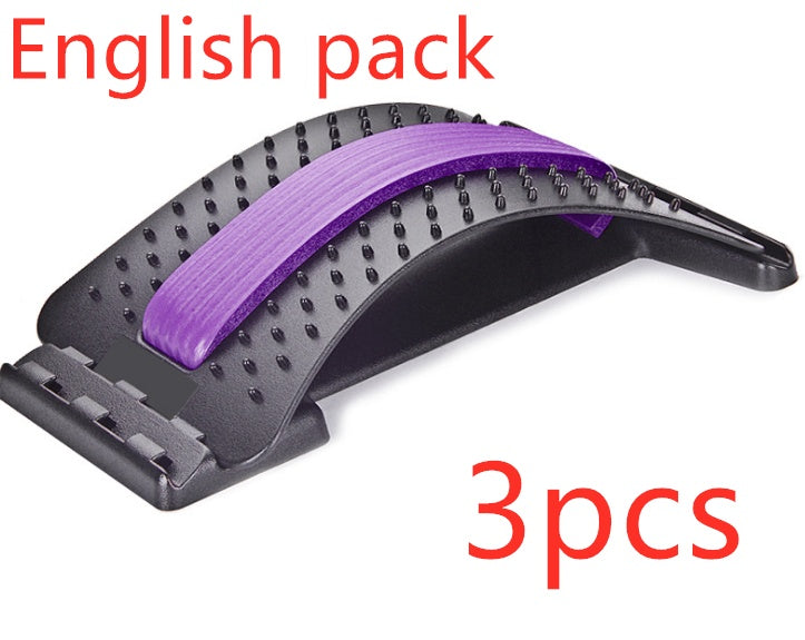Magnetic Back Stretcher & Lumbar Massager Adjustable Spine Support Pain Relief Device