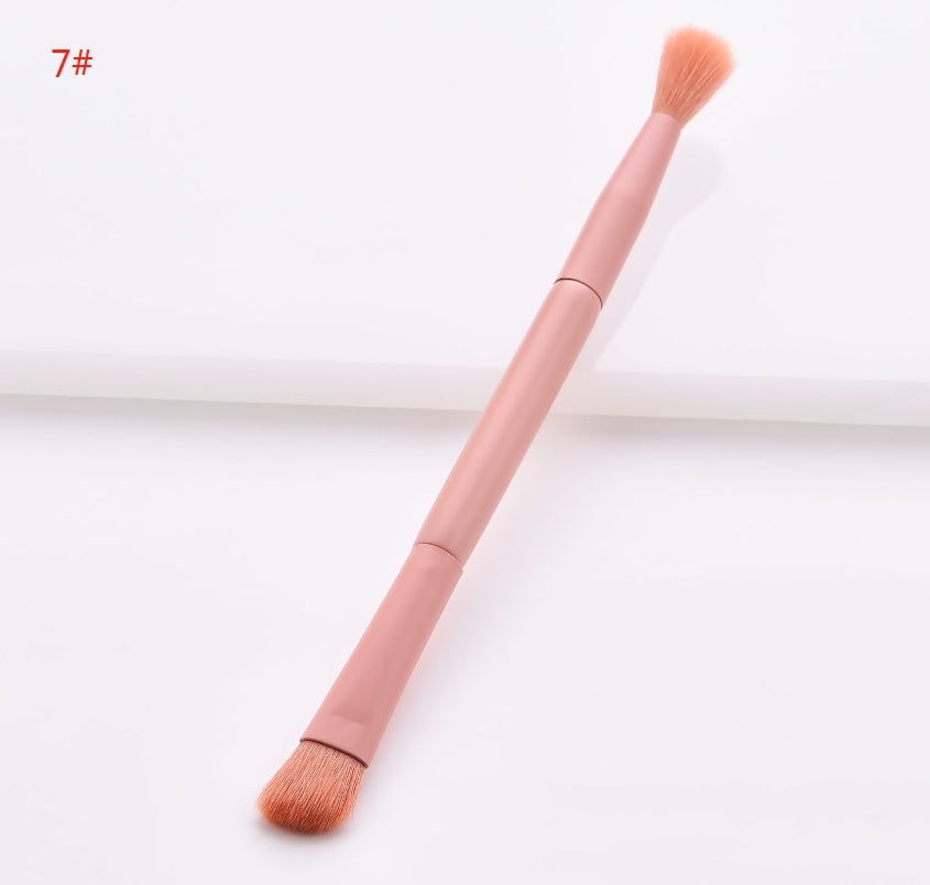 10-Piece Professional Makeup Brush Set High-End Wooden Handle & Nylon Bristles