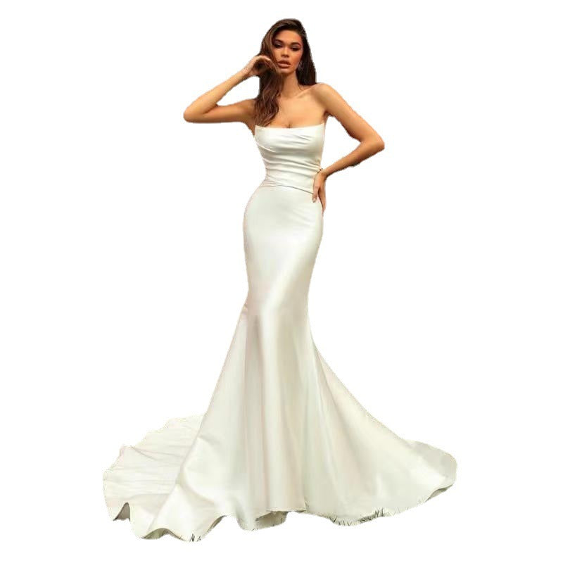 White Sleeveless Mid-Waist Long Dress – XS to XXL