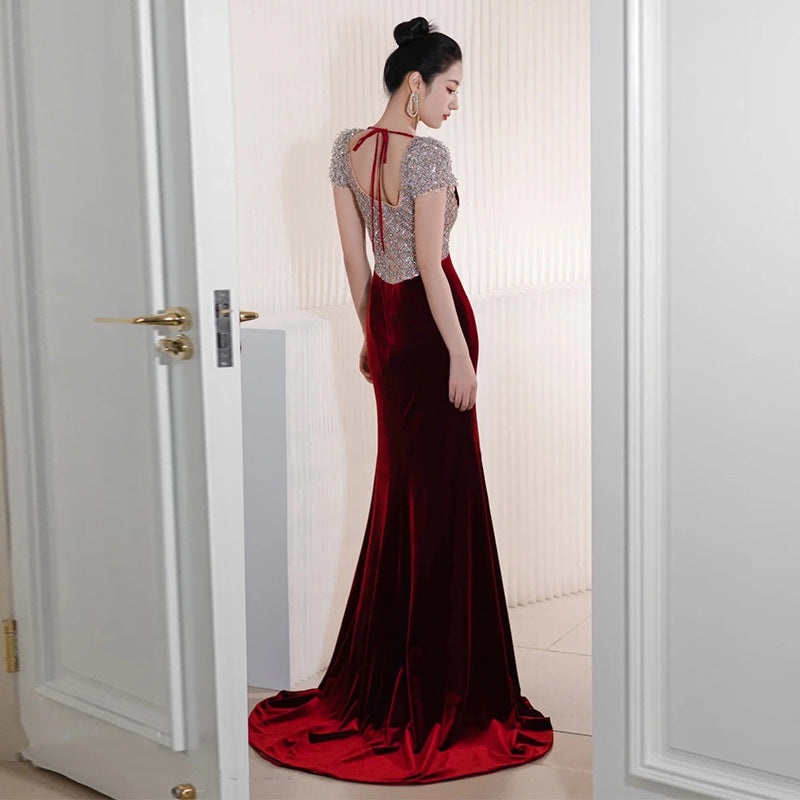 Women’s Fashion Minimalist Solid Color Dress – Polyester, Picture Color
