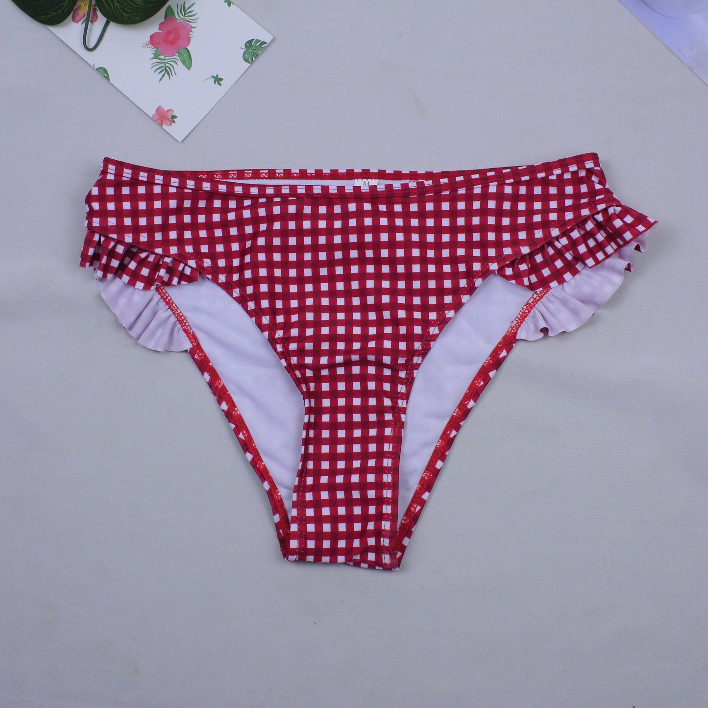 Women’s Lattice Swimwear – Sexy One-Piece with Chest Pad