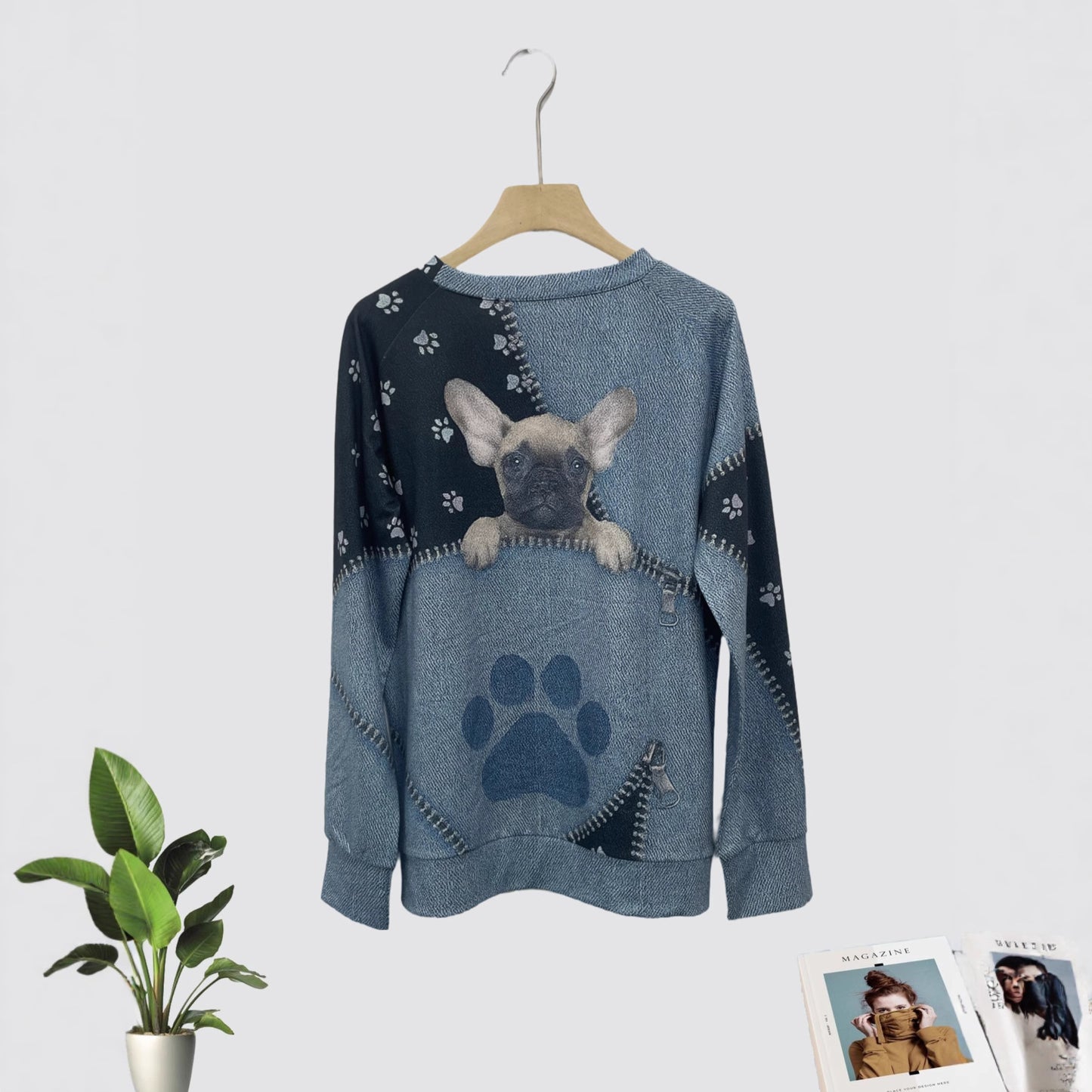 Christmas Casual Pullover Polyester Long Sleeve Sweater
