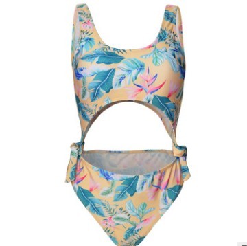 Women’s Floral Swimsuit One-Piece Swimwear with Chest Pad