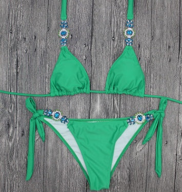 Women’s Sexy Solid Color Bikini – European & American Swimwear
