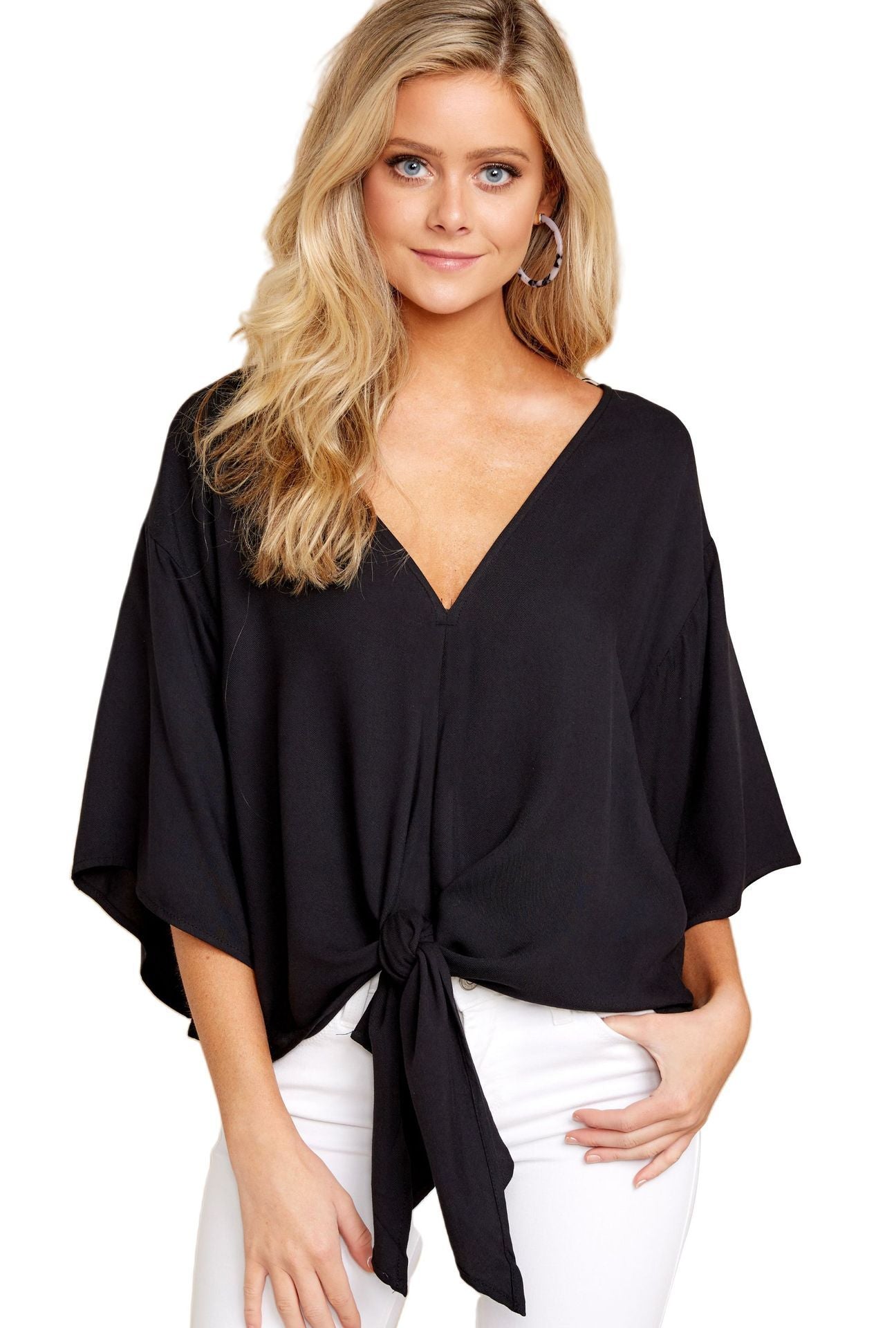Blouse Leopard Print Shirts Floral Tie Front Blouses Batwing Summer Oversize Ladies Tops