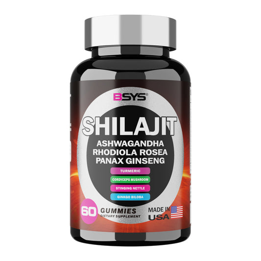 BSYS 8 in 1 Shilajit Gummies (60’s) – Boosts energy, strength, stamina & vitality. Natural supplement for men & women to support overall wellness.