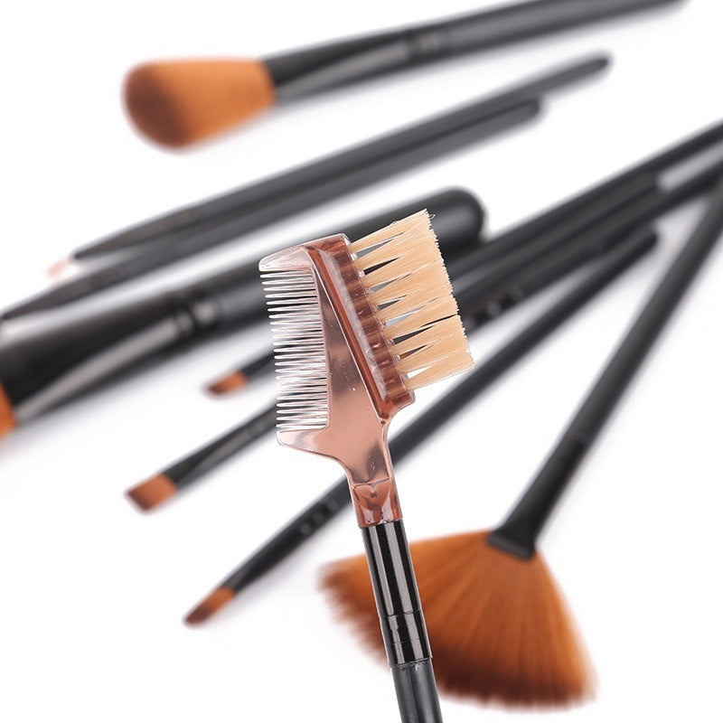 12pcs Makeup Brush Set with Barrel Box – Stylish Cosmetic Brushes Kit