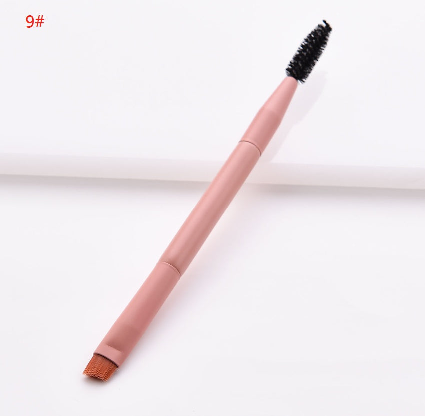 10-Piece Professional Makeup Brush Set High-End Wooden Handle & Nylon Bristles