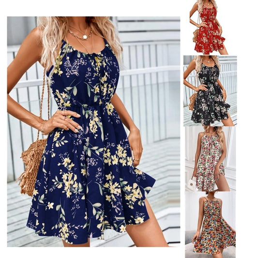 Chic solid color women's dress in a simple, modern style. Made from soft polyester for everyday comfort. Perfect for casual or dressy occasions.