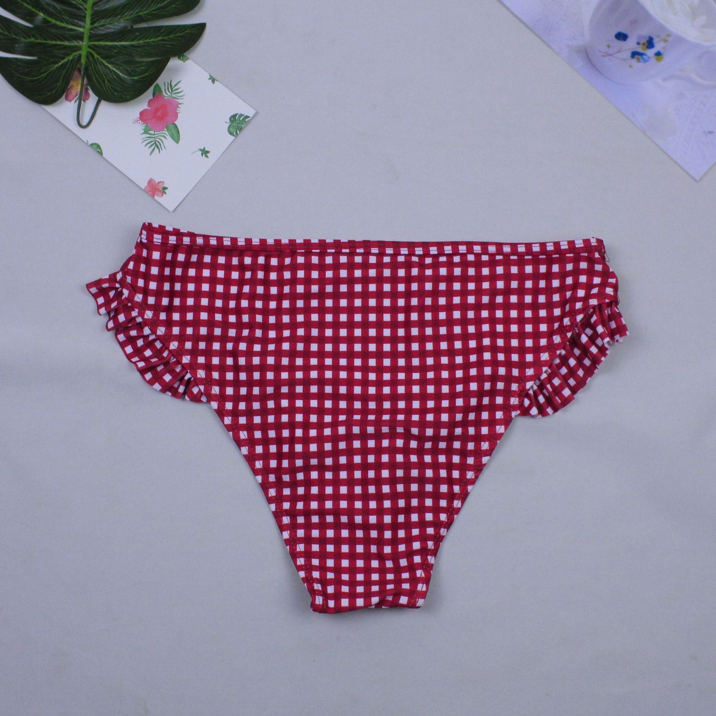 Women’s Lattice Swimwear – Sexy One-Piece with Chest Pad