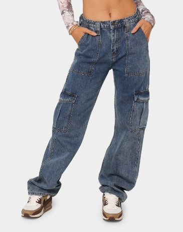 Autumn Women's Straight-Leg Fashion Jeans
