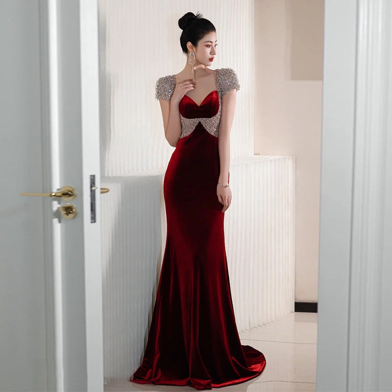 Women’s Fashion Minimalist Solid Color Dress – Polyester, Picture Color