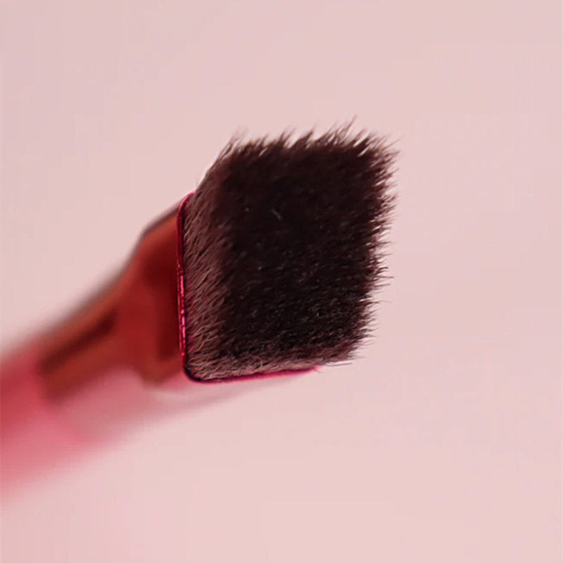 Professional Nylon Makeup Brush – Long Handle with Travel Bag