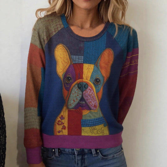 Christmas Casual Pullover – Polyester Long Sleeve Sweater