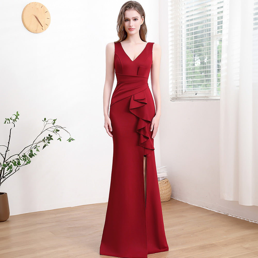 Sleeveless Mid-Waist Polyester Dress with Zipper – Multi-Color, S to XXL