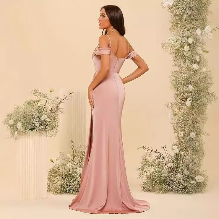 Elegant Sleeveless Wedding & Bridesmaid Long Dress