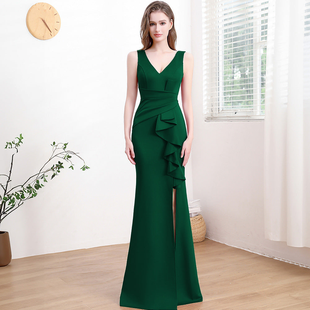 Sleeveless Mid-Waist Polyester Dress with Zipper – Multi-Color, S to XXL