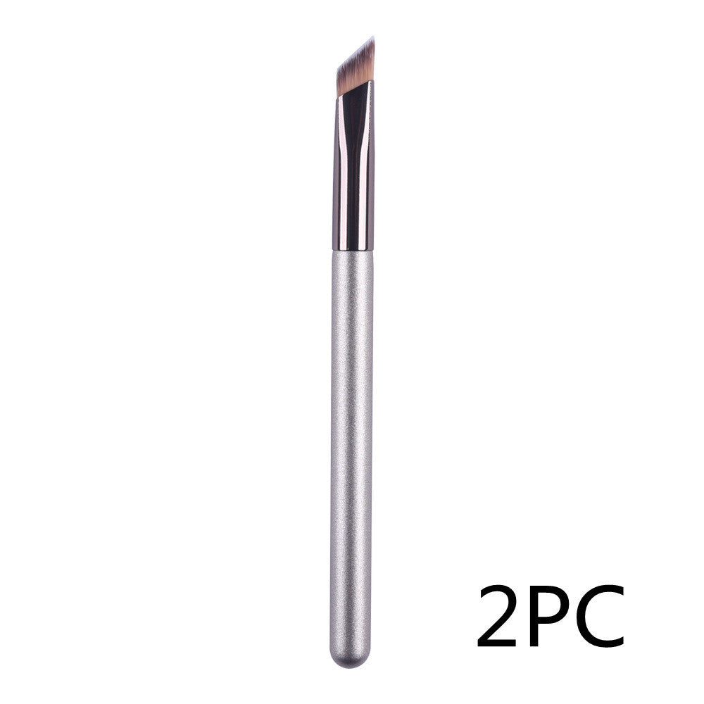 Professional Nylon Makeup Brush – Long Handle with Travel Bag