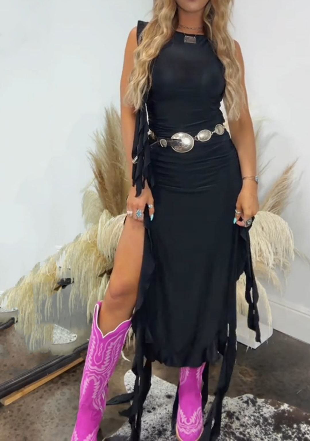 Solid Color Sleeveless Street Style Maxi Dress – High Waist Pullover