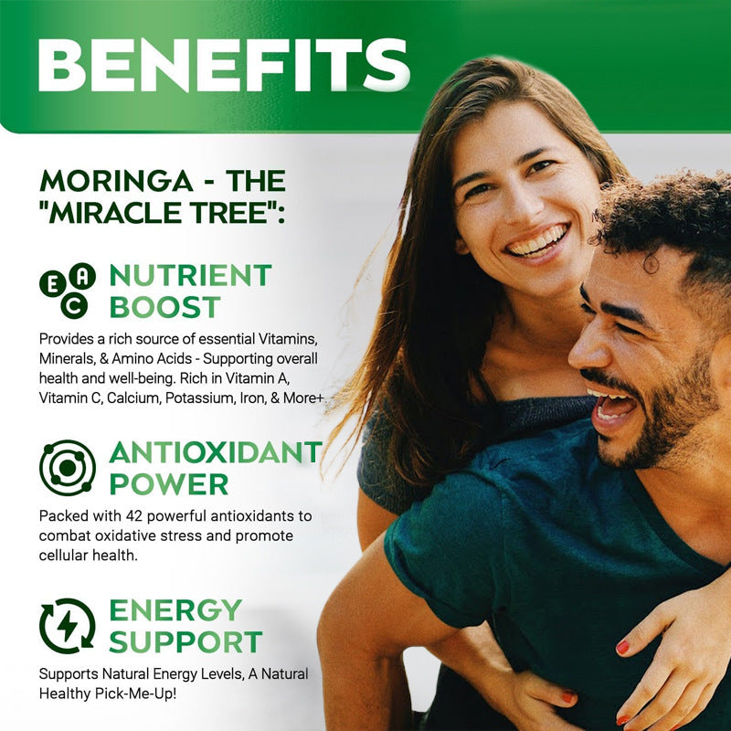 Moringa Leaf Capsules – Natural Herbal Supplement for Daily Wellness