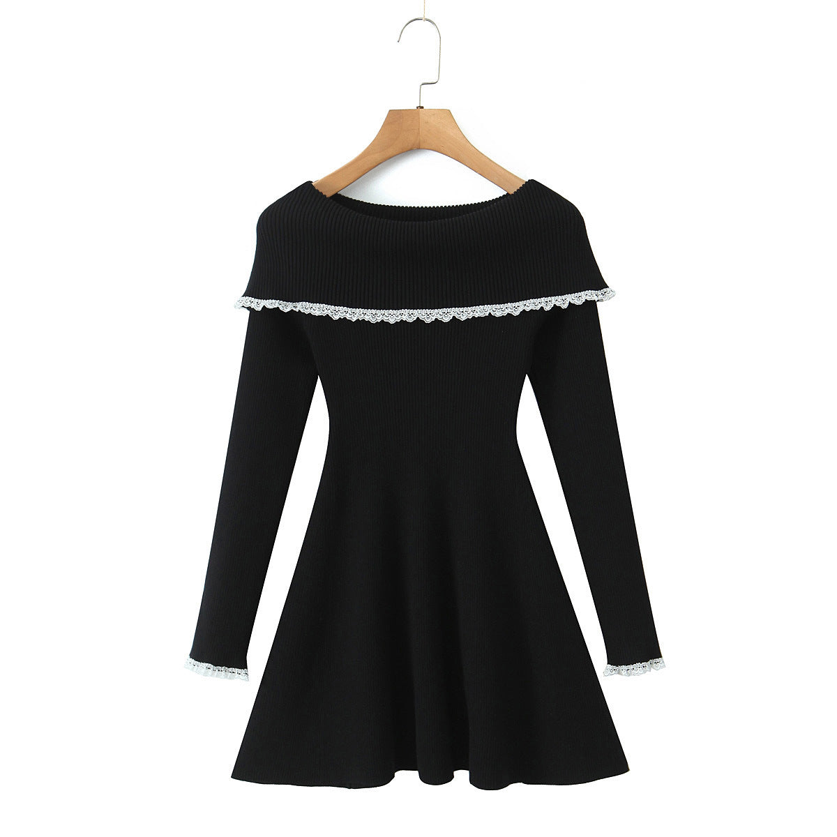 High Waist Spliced Mini Dress – Street Fashion Style for Women