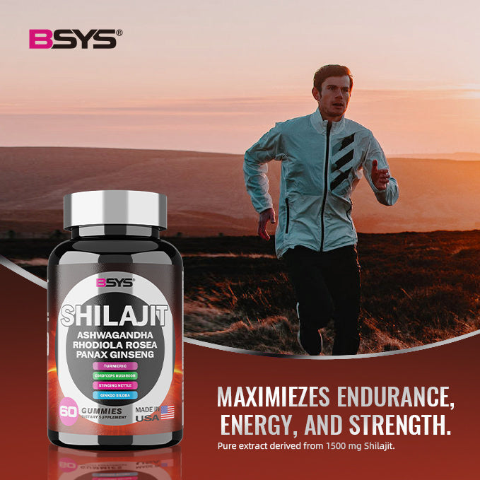 BSYS 8 in 1 Shilajit Gummies – Energy, Strength & Vitality (60 Gummies)